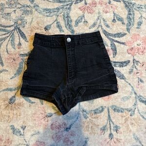 Wild Fable High Waist Black Denim Shorts